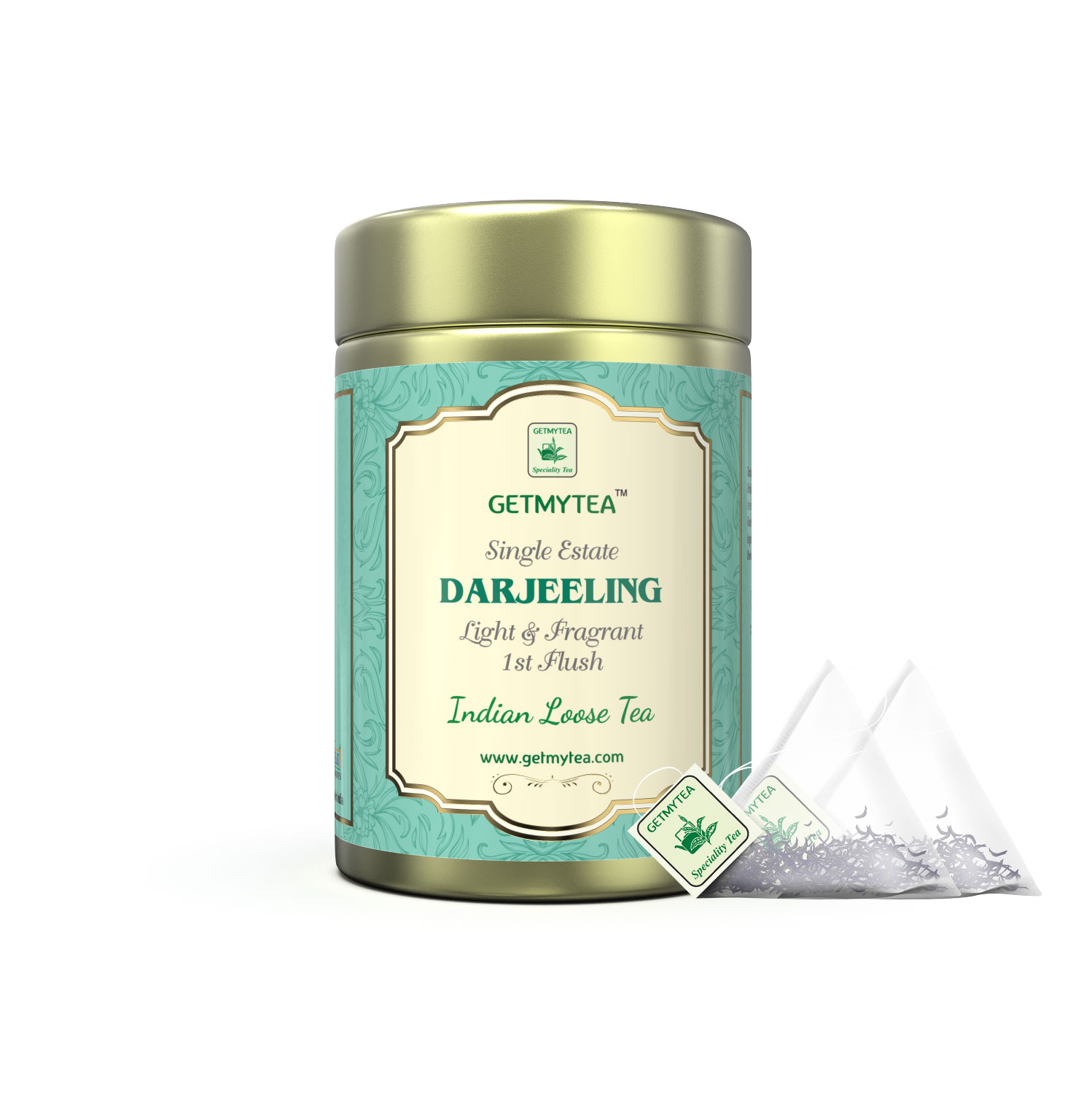 Buy Getmytea Darjeeling Tea First Flush Pyramid Tea Bags Natural Darjeeling   40g Online at Best Prices in India  JioMart